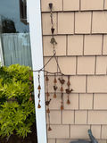 Plastic Bird Bath with Rustic Wind Chime - thumbnail 3 of 4