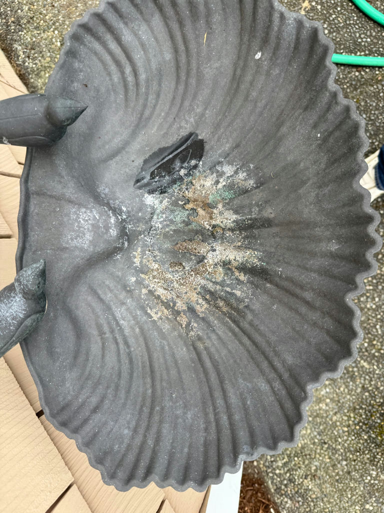 Plastic Bird Bath with Rustic Wind Chime - image 4 of 4