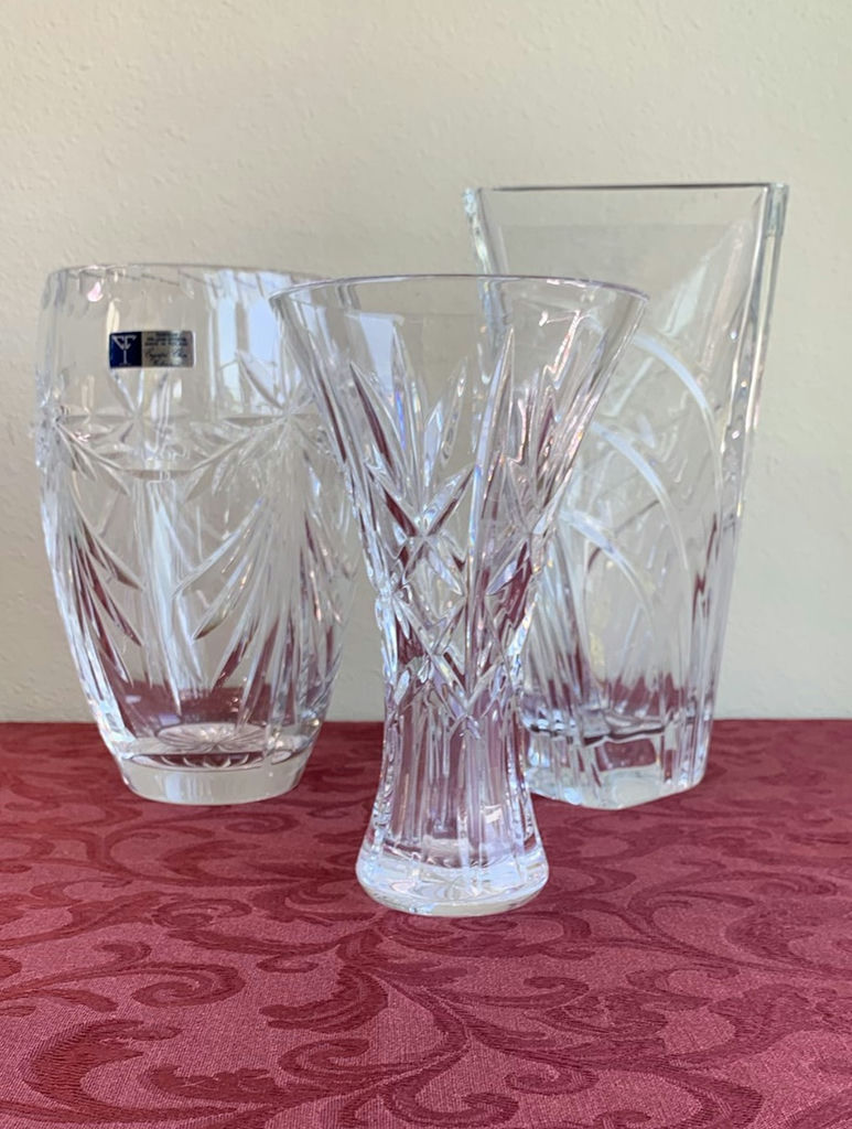 Cut And Etched Crystal and Clear Glass - image 2 of 7