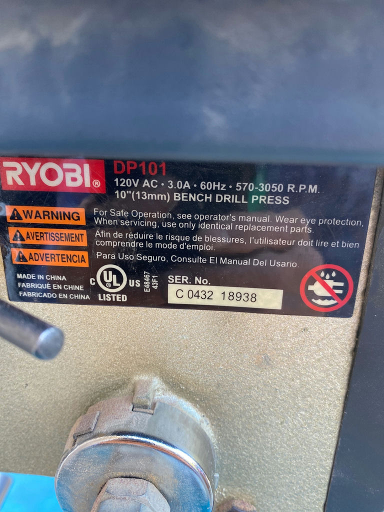 Ryobi Bench Drill Press - image 5 of 5