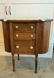 Vintage Martha Washington Sewing Cabinet, Wooden Chair - thumbnail 1 of 9