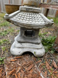 Vintage Concrete Japanese Pagoda Lantern - thumbnail 2 of 3