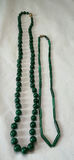 Glass Ring Holder And Two Malachite African Necklaces - thumbnail 3 of 3