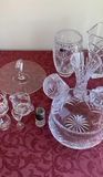 Cut And Etched Crystal and Clear Glass - thumbnail 1 of 7