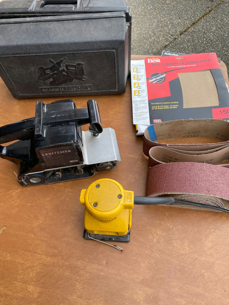 Palm Sander, Belt Sander and Accessories - image 1 of 8