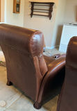 2 Brown BarcaLounger 'leather' Armchairs - thumbnail 6 of 12