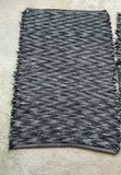 Pair Of Black And Grey Rag Throw Rugs - thumbnail 1 of 3