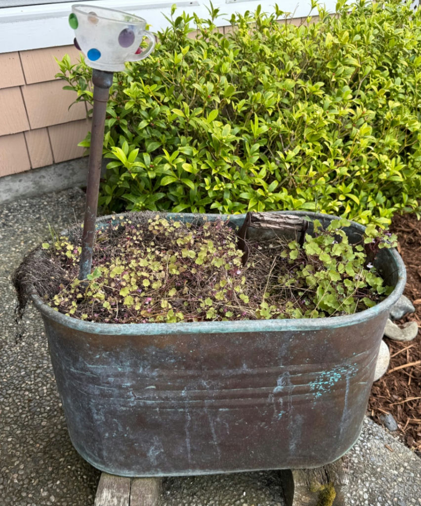 Vintage Wash Tub Planter  - image 1 of 2