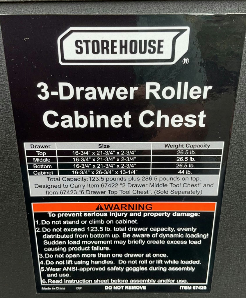 US General Rolling Three Piece Tool Chest - image 5 of 6