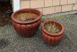 Ceramic Garden Planters & Matching Wind Chime Set - thumbnail 1 of 4