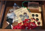 Vintage Martha Washington Sewing Cabinet, Wooden Chair - thumbnail 7 of 9