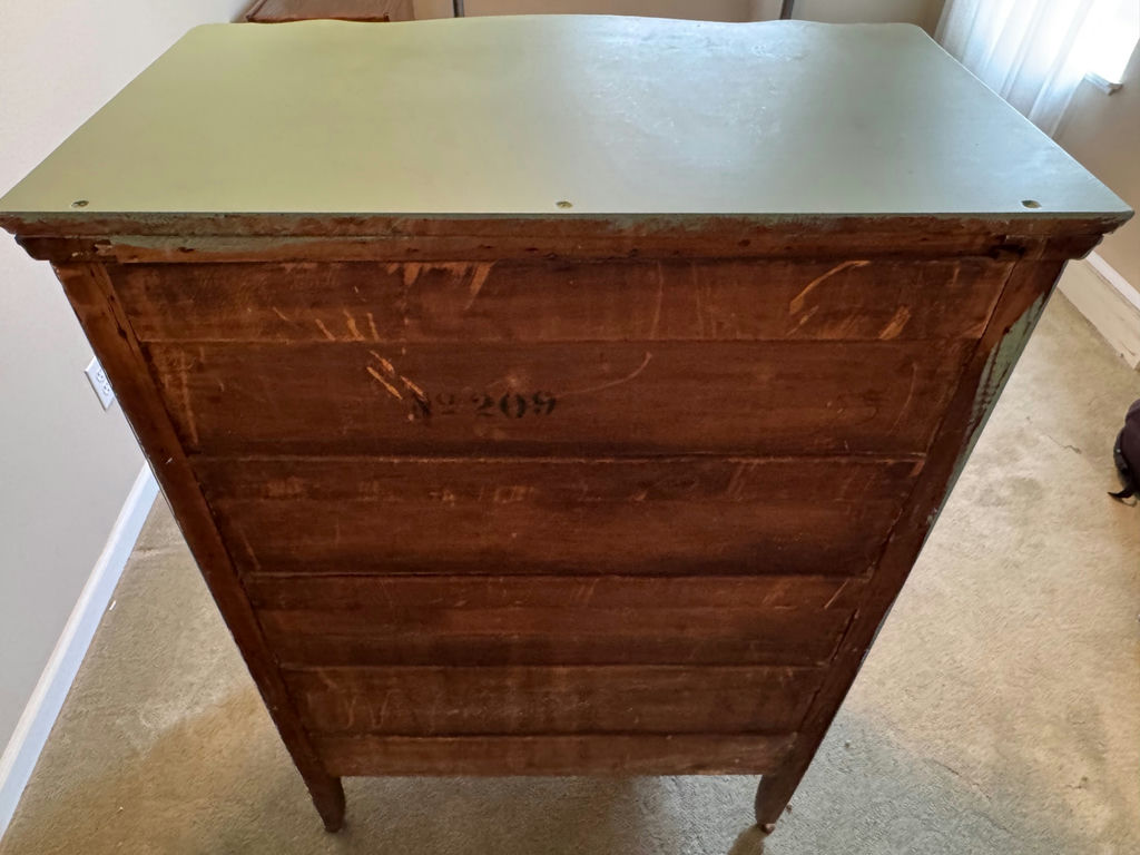 Vintage Farmhouse Style Highboy Dresser and Vanity Stool  - image 3 of 10