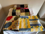 Mission Style Oak Quilt Stand with 3 Handmade Quilts - thumbnail 3 of 12