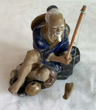 Cast Iron Leaf Stand And Small Asian Figurines - thumbnail 4 of 7