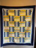 Mission Style Oak Quilt Stand with 3 Handmade Quilts   - thumbnail 7 of 12