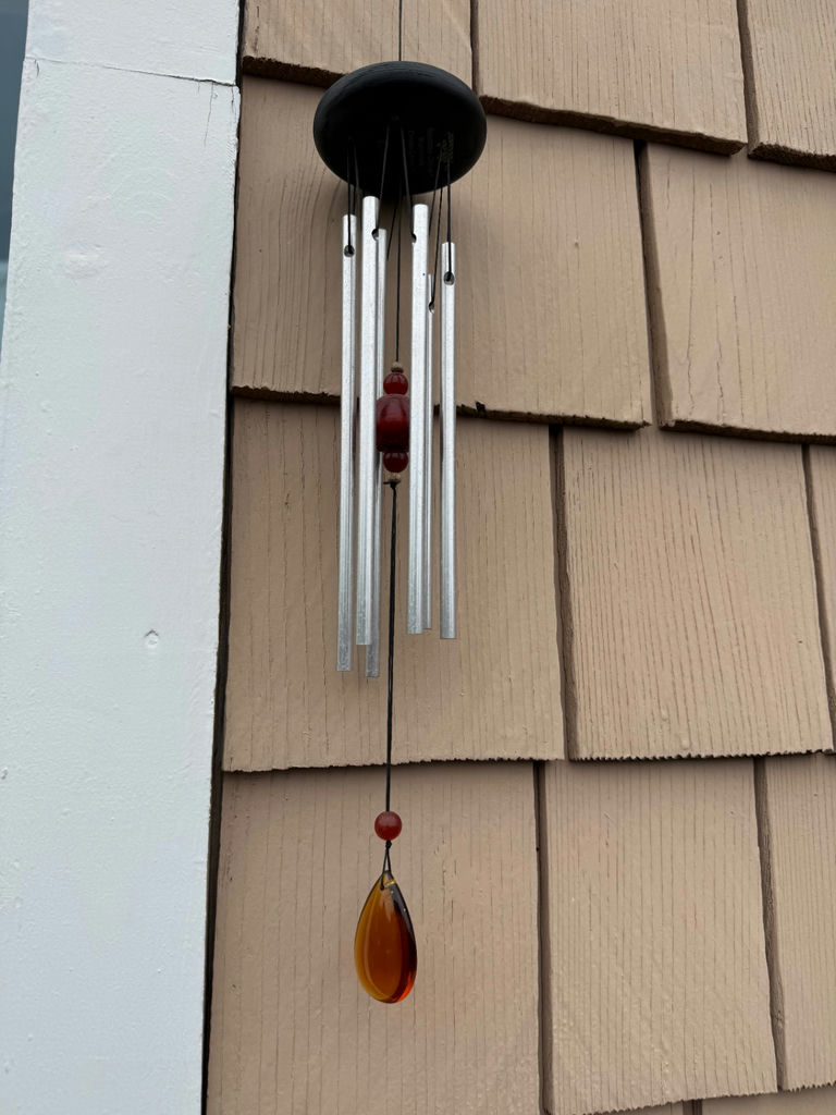 Ceramic Garden Planters & Matching Wind Chime Set - image 4 of 4