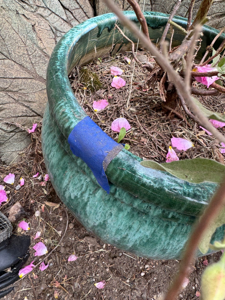 Wind Chime and Ceramic Planters - image 5 of 7