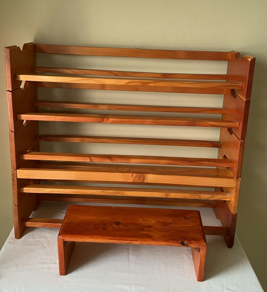 Stackable Shoe Racks And Small Shoe Bench - image 1 of 3