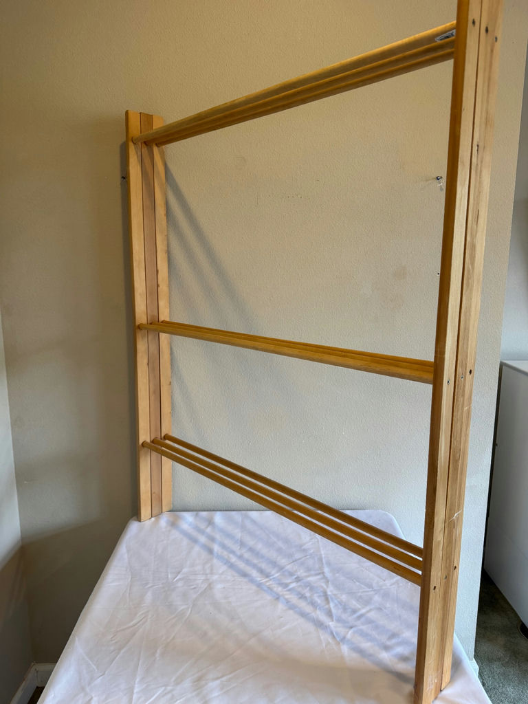 Wooden Clothes Drying Rack - image 2 of 2