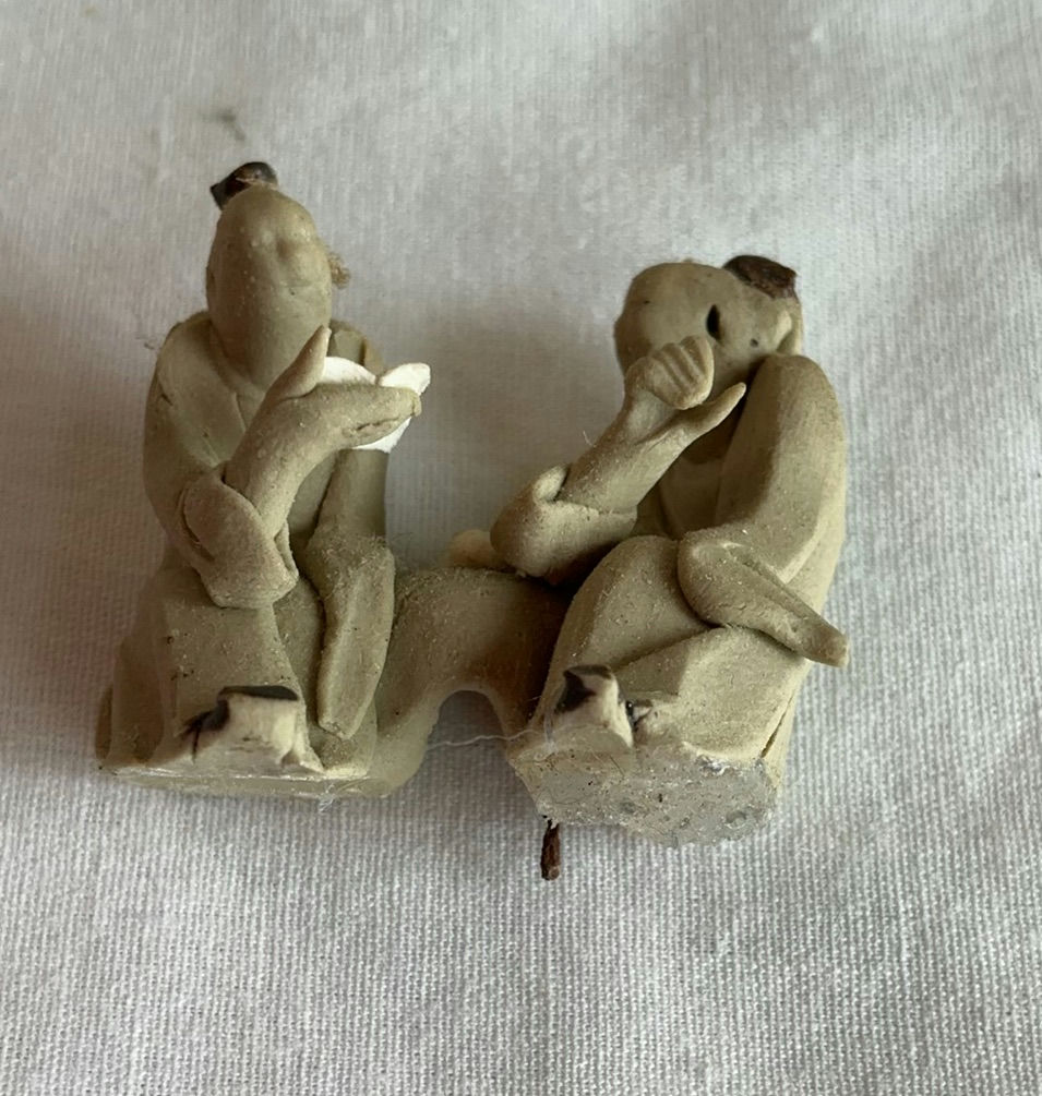 Cast Iron Leaf Stand And Small Asian Figurines - image 7 of 7