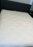 Queen Bed Mattress and frame, comforter - thumbnail 3 of 7