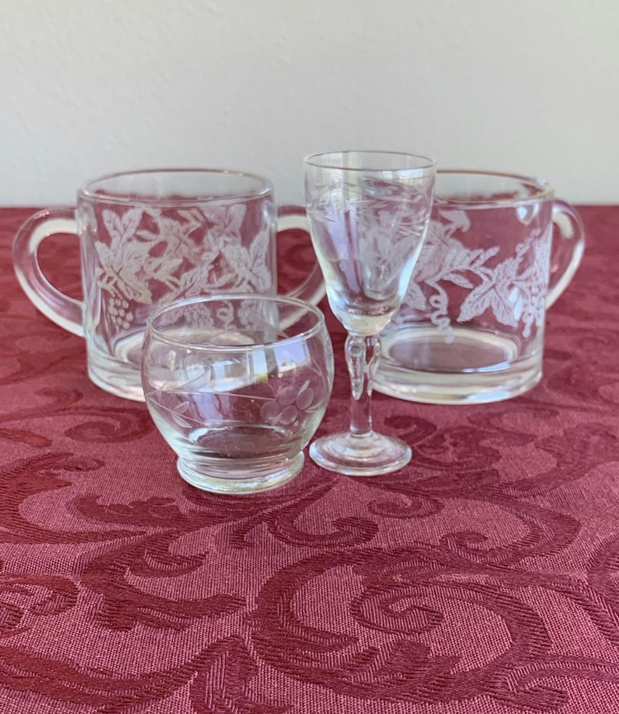 Cut And Etched Crystal and Clear Glass - image 7 of 7