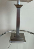 Silver Toned Adjusting Side Table And Lamp - thumbnail 5 of 8