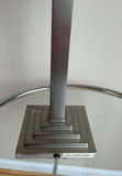 Silver Toned Adjusting Side Table And Lamp - thumbnail 7 of 8