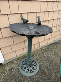Plastic Bird Bath with Rustic Wind Chime - thumbnail 2 of 4