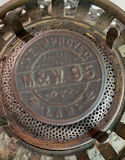 Antique Globed Ornate Metal and Glass Oil Lamp - thumbnail 5 of 7