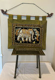 Elephant Tapestry, Small Metal Table - thumbnail 1 of 5