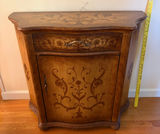 Vintage Wooden Cabinet with Floral Motif - thumbnail 1 of 5
