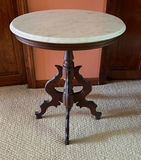 Antique Marble Top Table - thumbnail 1 of 2
