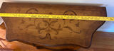 Vintage Wooden Cabinet with Floral Motif - thumbnail 4 of 5