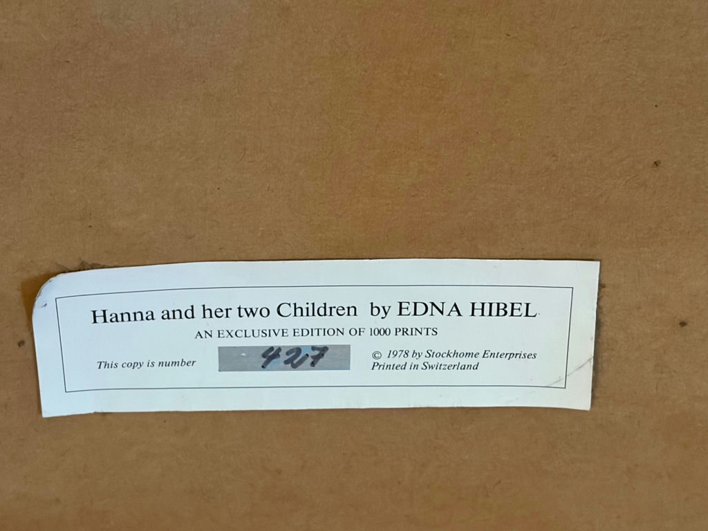Large Edna Hibel Print 427/1000 - image 4 of 4