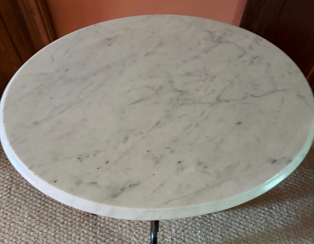 Antique Marble Top Table - image 2 of 2