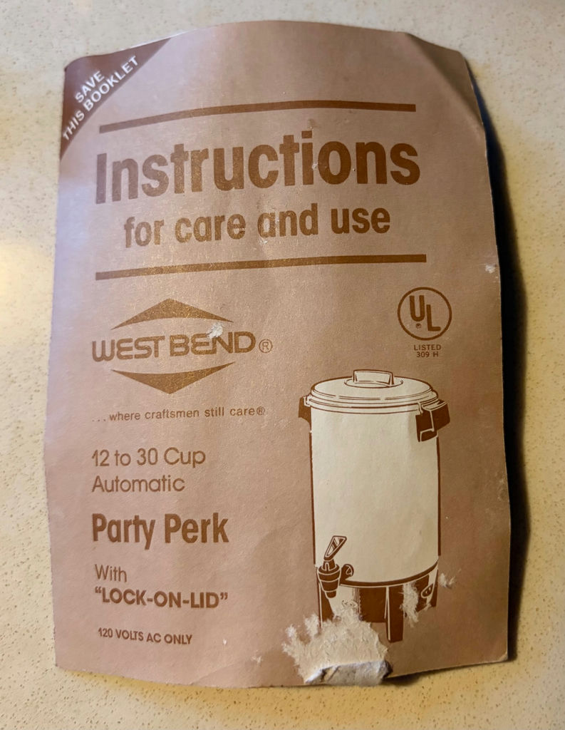 Vintage West Bend "Party Perk" Coffee Pot - image 2 of 2