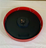 Bright Colored Geometric Small Throw Rugs And Red Metal Clock - thumbnail 3 of 5