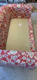 Red Floral Fabric Love Seat - thumbnail 7 of 7