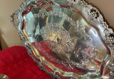 Silver Plate Tea Service, Candlelabras, Serving Items - thumbnail 5 of 9