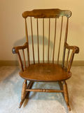 Wooden Rocking Chair and Blanket - thumbnail 2 of 6