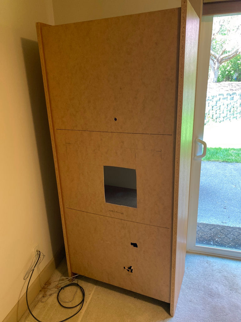 Tall Wooden Cabinet - image 4 of 4