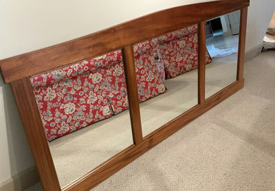 Long Horizontal Wood Mirror - Image 1 of 6