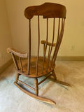 Wooden Rocking Chair and Blanket - thumbnail 3 of 6