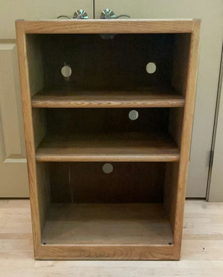 Small Wood Bookcase/ Media Cabinet - Image 1 of 5