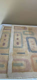 Bright Colored Geometric Small Throw Rugs And Red Metal Clock - thumbnail 5 of 5