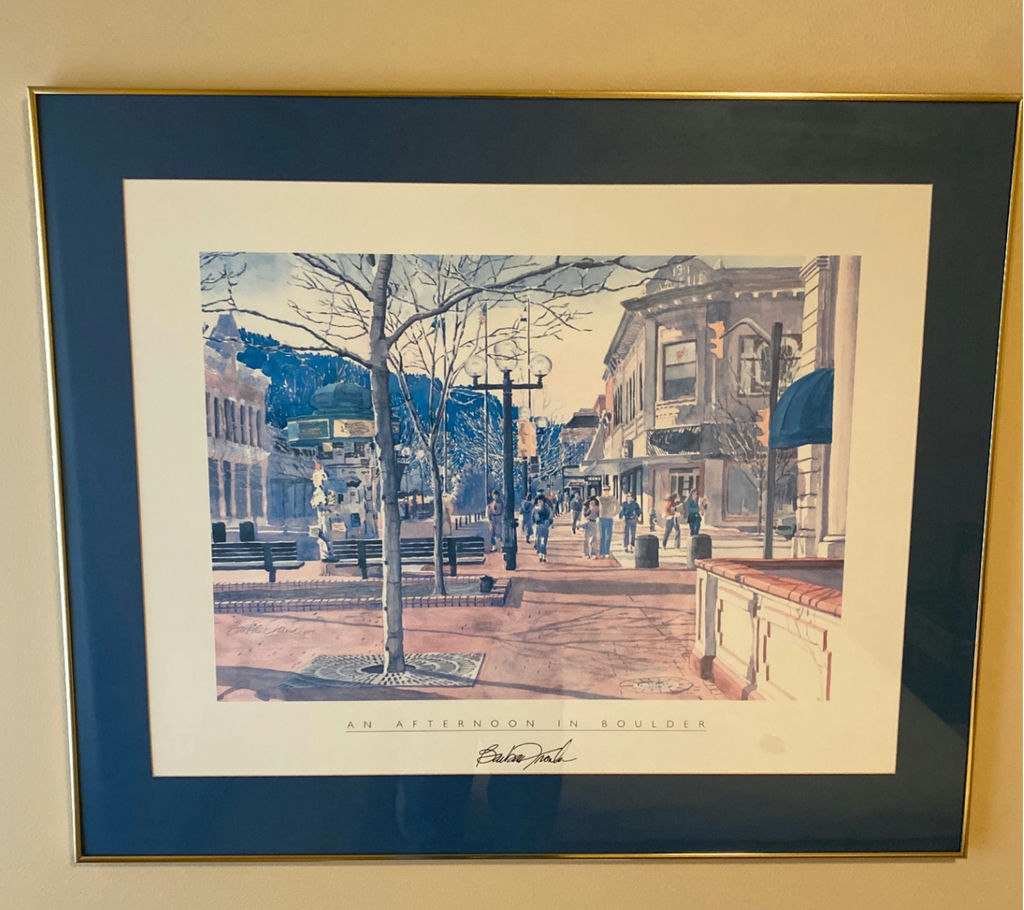 Framed Print of the Pearl St Mall in Boulder, small Painted Wood Dresser - image 2 of 10