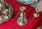 Silver Plate Tea Service, Candlelabras, Serving Items - thumbnail 7 of 9