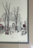 Pair of Framed prints of a Snow Covered small Town - thumbnail 6 of 7