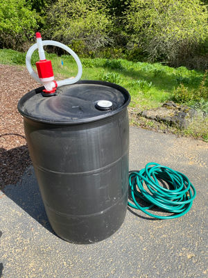 55-Gallon Drum with Pump - Image 1 of 5